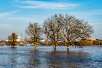 Hochwasser Düsseldorf