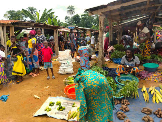 Ländlicher Markt in Sierra Leone